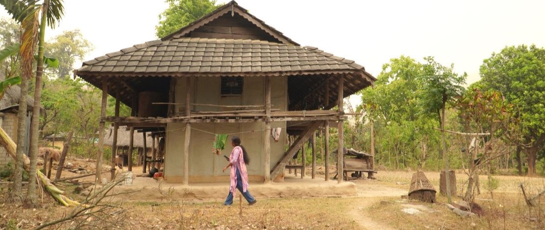 A villager's house is now safe thanks to more stable riverbanks